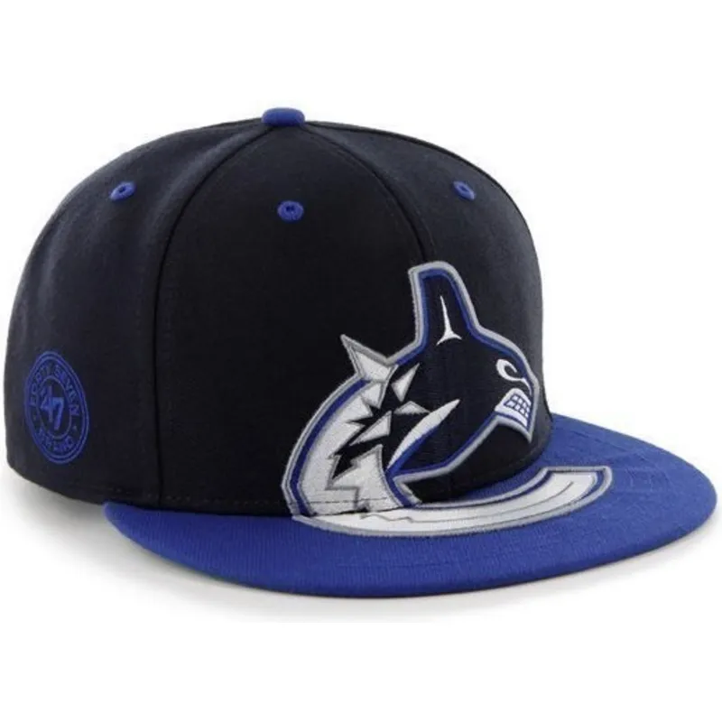 kasketter-flad-sort-snapback-fra-vancouver-canucks-nhl-af-47-brand