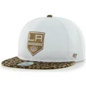 los-angeles-kings-nhl-hvid-og-leopard-fladskygget-snapback-kasket-fra-47-brand