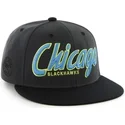 kasketter-flad-sort-snapback-de-letras-fra-chicago-blackhawks-nhl-af-47-brand
