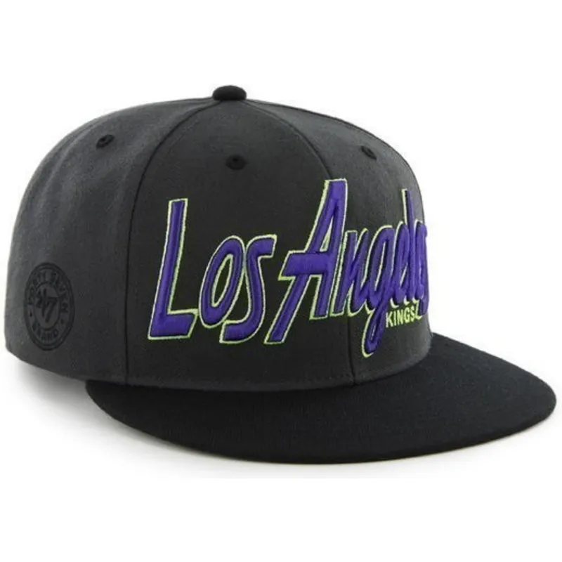 kasketter-flad-sort-snapback-de-letras-fra-los-angeles-kings-nhl-af-47-brand