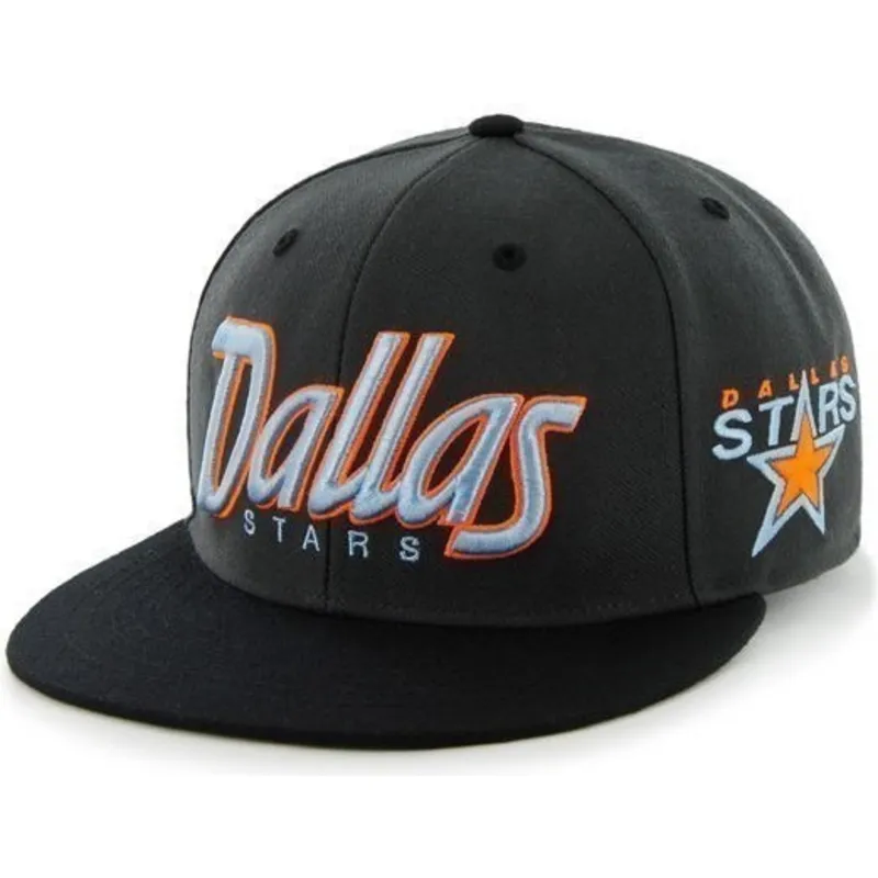 kasketter-flad-sort-snapback-de-letras-fra-dallas-stars-nhl-af-47-brand