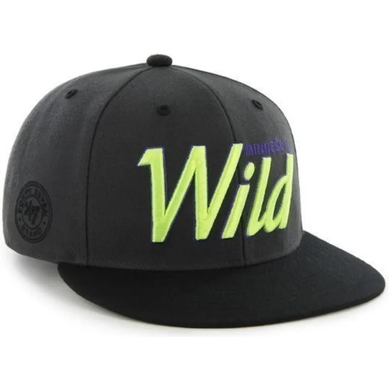 kasketter-flad-sort-snapback-de-letras-fra-minnesota-wild-nhl-af-47-brand