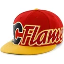 kasketter-flad-rod-snapback-de-letras-fra-calgary-flames-nhl-af-47-brand