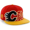 kasketter-flad-rod-snapback-de-letras-fra-calgary-flames-nhl-af-47-brand