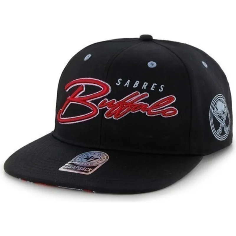 kasketter-flad-sort-snapback-de-letras-fra-buffalo-sabres-nhl-af-47-brand kasketter-flad-sort-snapback-de-letras-fra-buffalo-sabres-nhl-af-47-brand