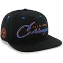 sort-fladskygget-kasket-med-blat-logo-snapback-med-chicago-blackhawks-nhl-bogstavslogo-fra-47-brand