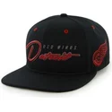 sort-fladskygget-snapback-kasket-med-detroit-red-wings-nhl-logo-fra-47-brand