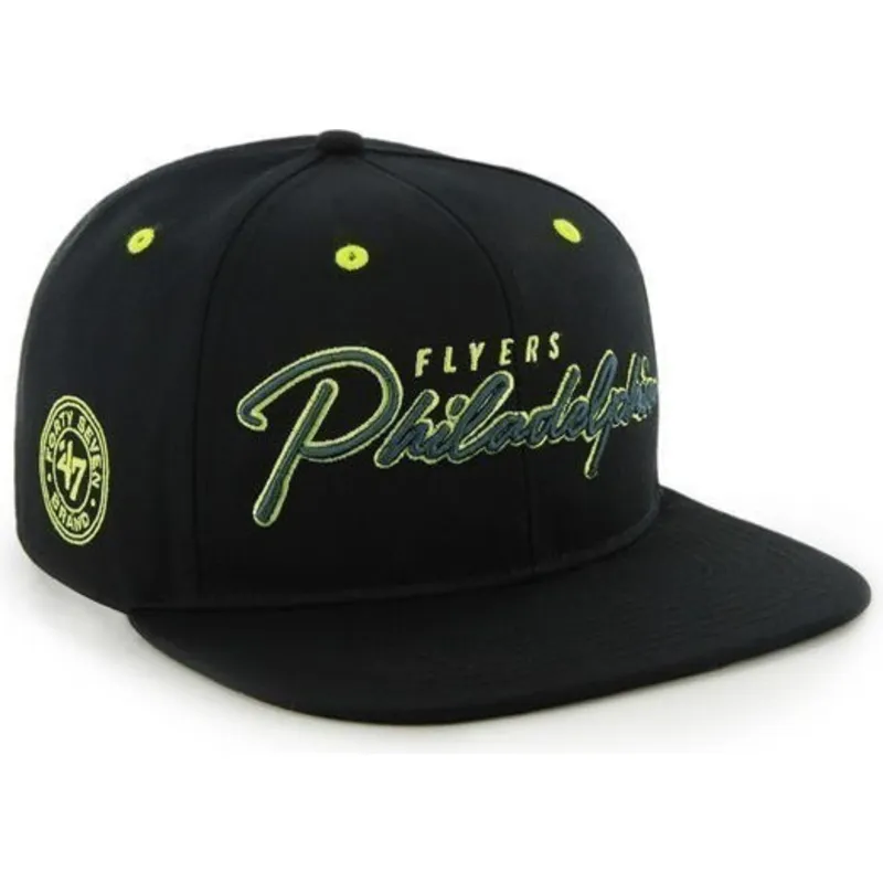 kasketter-flad-sort-snapback-de-letras-fra-philadelphia-flyers-nhl-af-47-brand kasketter-flad-sort-snapback-de-letras-fra-philadelphia-flyers-nhl-af-47-brand
