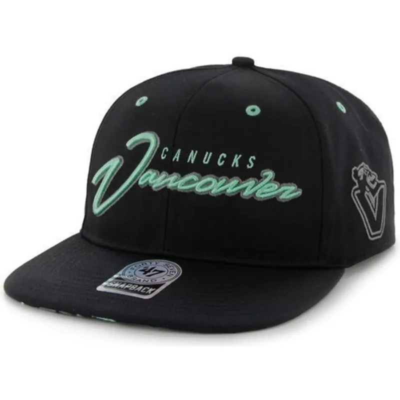 kasketter-flad-sort-snapback-de-letras-fra-vancouver-canucks-nhl-af-47-brand