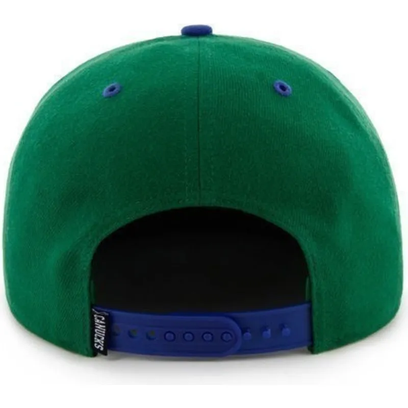 kasketter-flad-gron-snapback-fra-vancouver-canucks-nhl-af-47-brand
