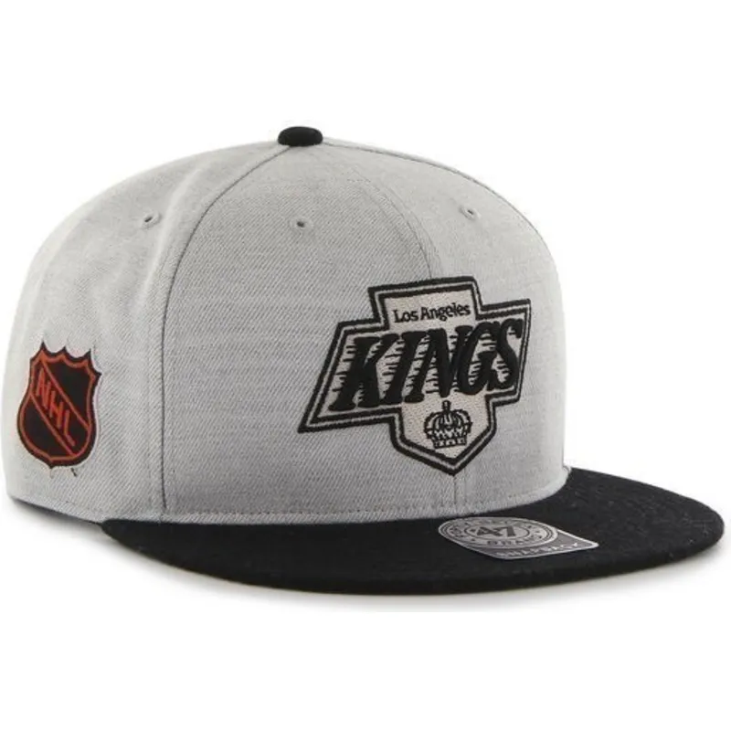 kasketter-flad-gra-snapback-fra-los-angeles-kings-nhl-af-47-brand