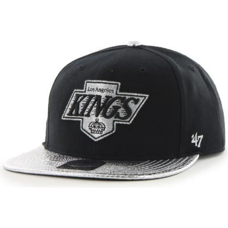 kasketter-flad-sort-snapback-fra-los-angeles-kings-nhl-af-47-brand