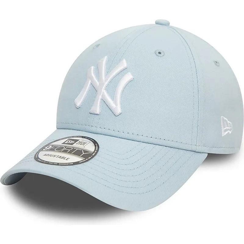 justerbar-lysebla-buet-kasket-9forty-league-essential-new-york-yankees-mlb-fra-new-era