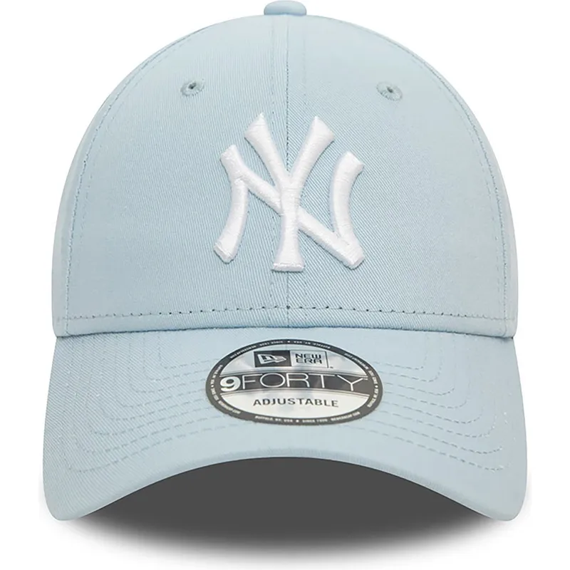 justerbar-lysebla-buet-kasket-9forty-league-essential-new-york-yankees-mlb-fra-new-era