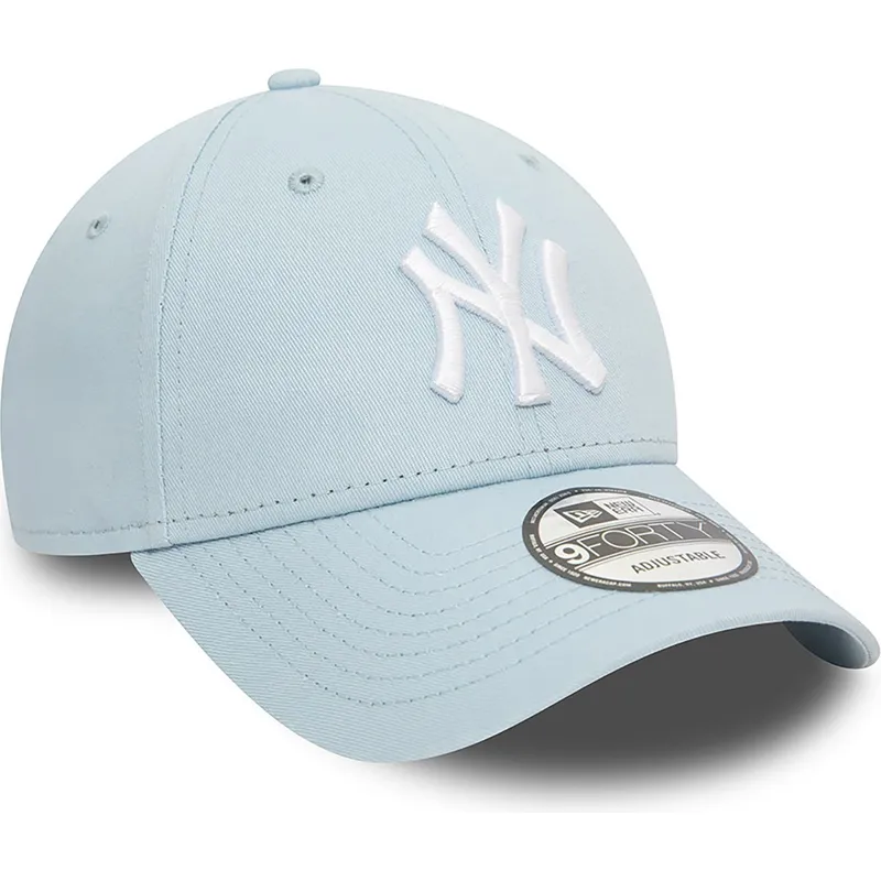 justerbar-lysebla-buet-kasket-9forty-league-essential-new-york-yankees-mlb-fra-new-era