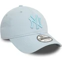 new-era-9twenty-league-essential-justerbar-lysebla-buet-cap-med-blat-logo-fra-new-york-yankees-mlb