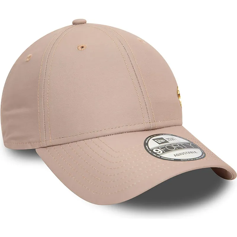 kasketter-buet-beige-justerbar-rem-dorado-9forty-flawless-fra-new-york-yankees-mlb-af-new-era