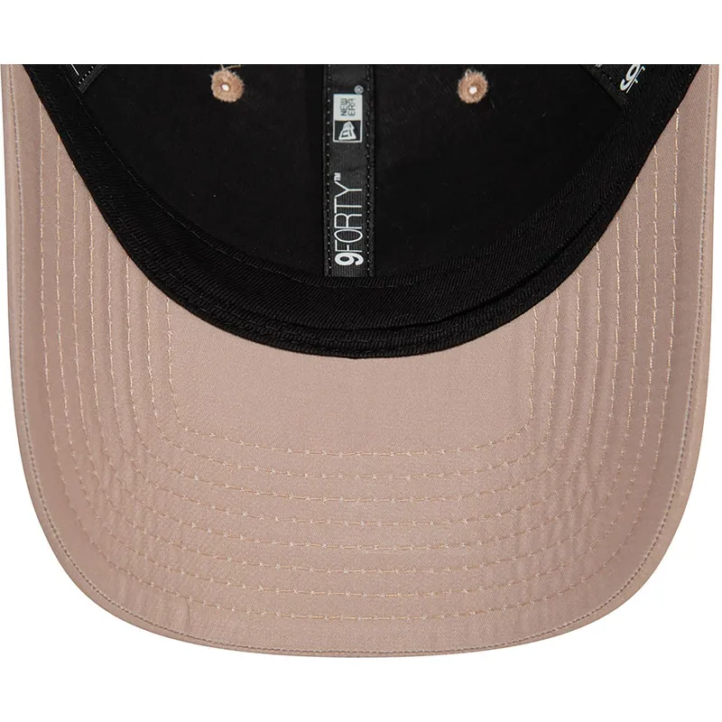 kasketter-buet-beige-justerbar-rem-dorado-9forty-flawless-fra-new-york-yankees-mlb-af-new-era