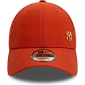 rod-justerbar-curved-kasket-med-guldlogo-9forty-flawless-fra-new-york-yankees-mlb-fra-new-era