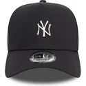 new-york-yankees-mlb-new-era-a-frame-metallic-navybla-trucker-cap