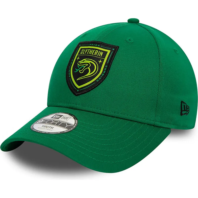 gron-buet-snapback-kasket-til-born-9forty-slytherin-harry-potter-fra-new-era