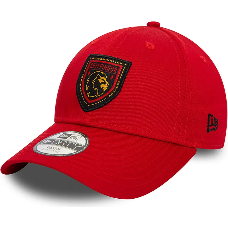 rod-curved-snapback-kasket-til-dreng-fra-gryffindor-harry-potter-fra-new-era