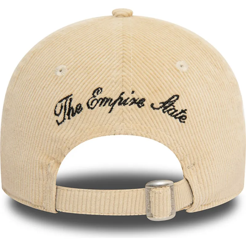 kasketter-buet-beige-justerbar-rem-the-empire-state-9twenty-cord-fra-new-york-ciudades-y-playas-af-new-era