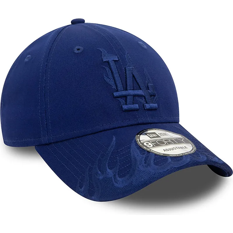 kasketter-buet-bla-justerbar-rem-9forty-flame-fra-los-angeles-dodgers-mlb-af-new-era