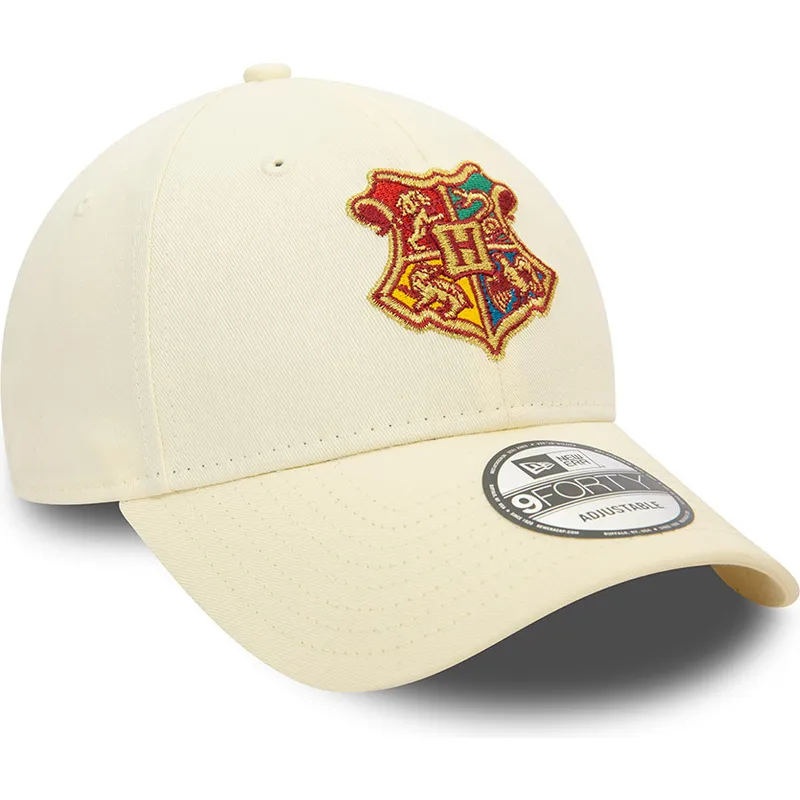 beige-justerbar-9forty-buet-kasket-fra-hogwarts-harry-potter-af-new-era