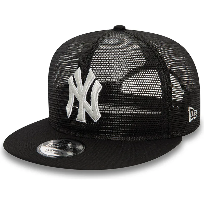 flad-sort-trucker-kasket-9fifty-embroidered-mesh-fra-new-york-yankees-mlb-fra-new-era