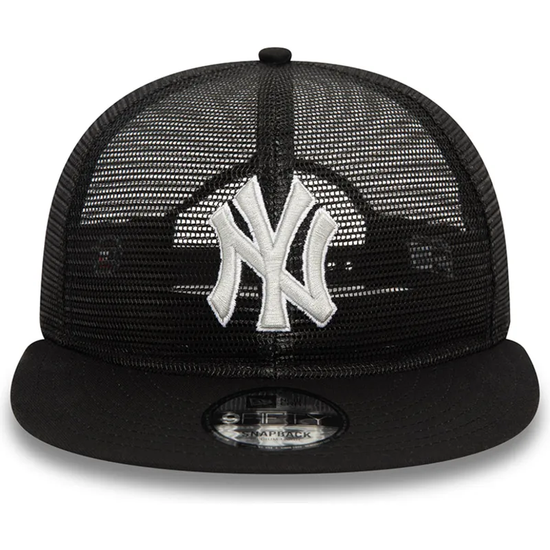 flad-sort-trucker-kasket-9fifty-embroidered-mesh-fra-new-york-yankees-mlb-fra-new-era