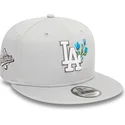 kasketter-flad-gra-snapback-9fifty-seasonal-flower-fra-los-angeles-dodgers-mlb-af-new-era