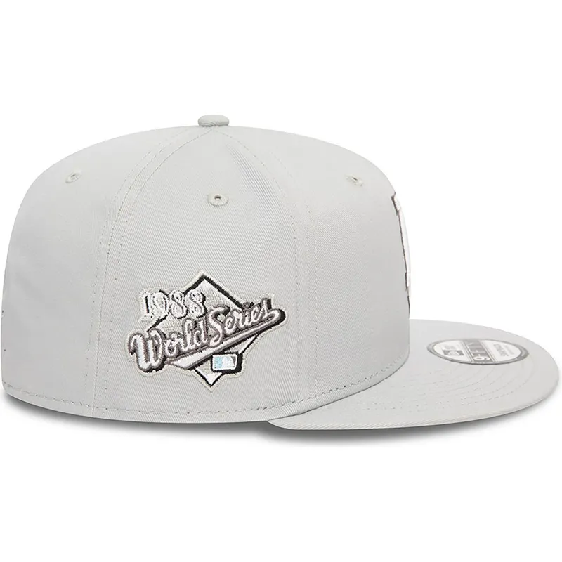 kasketter-flad-gra-snapback-9fifty-seasonal-flower-fra-los-angeles-dodgers-mlb-af-new-era