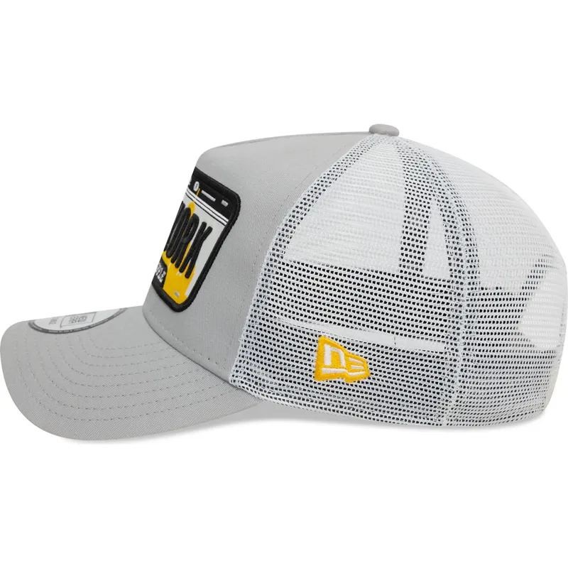 kasketter-buet-gra-snapback-a-frame-license-plate-fra-new-york-ciudades-y-playas-af-new-era kasketter-buet-gra-snapback-a-frame-license-plate-fra-new-york-ciudades-y-playas-af-new-era