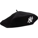 sort-baret-til-kvinder-wool-beret-fra-new-york-yankees-mlb-fra-new-era