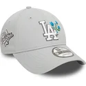 kasketter-buet-gra-justerbar-rem-9forty-flower-icon-fra-los-angeles-dodgers-mlb-af-new-era