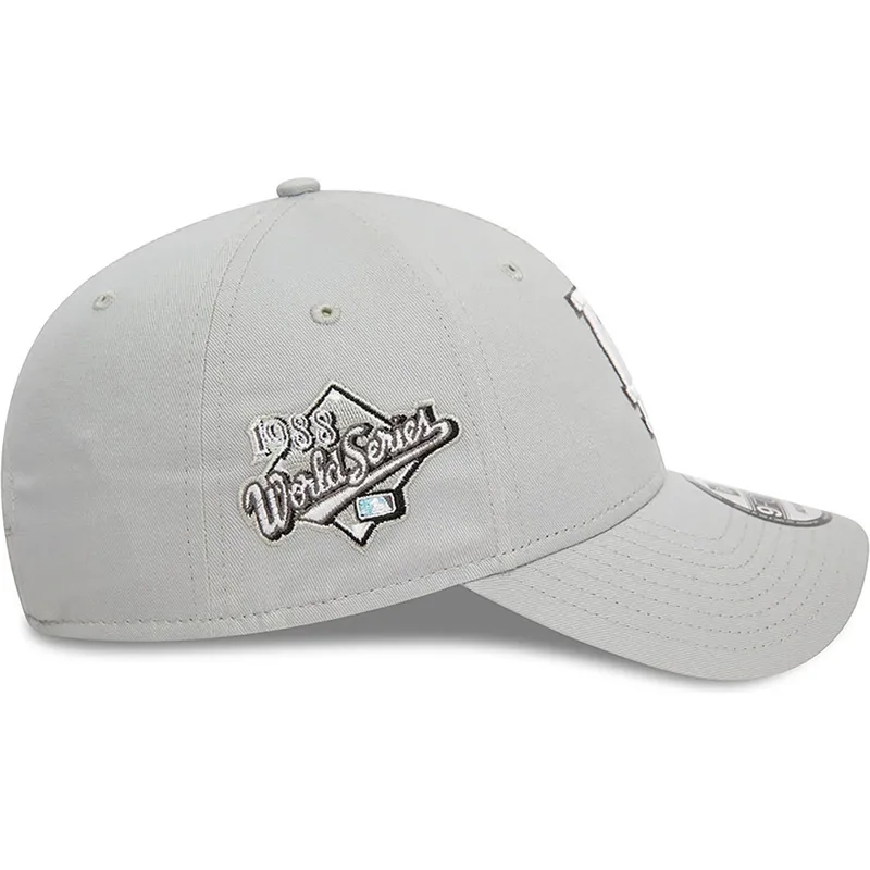 kasketter-buet-gra-justerbar-rem-9forty-flower-icon-fra-los-angeles-dodgers-mlb-af-new-era