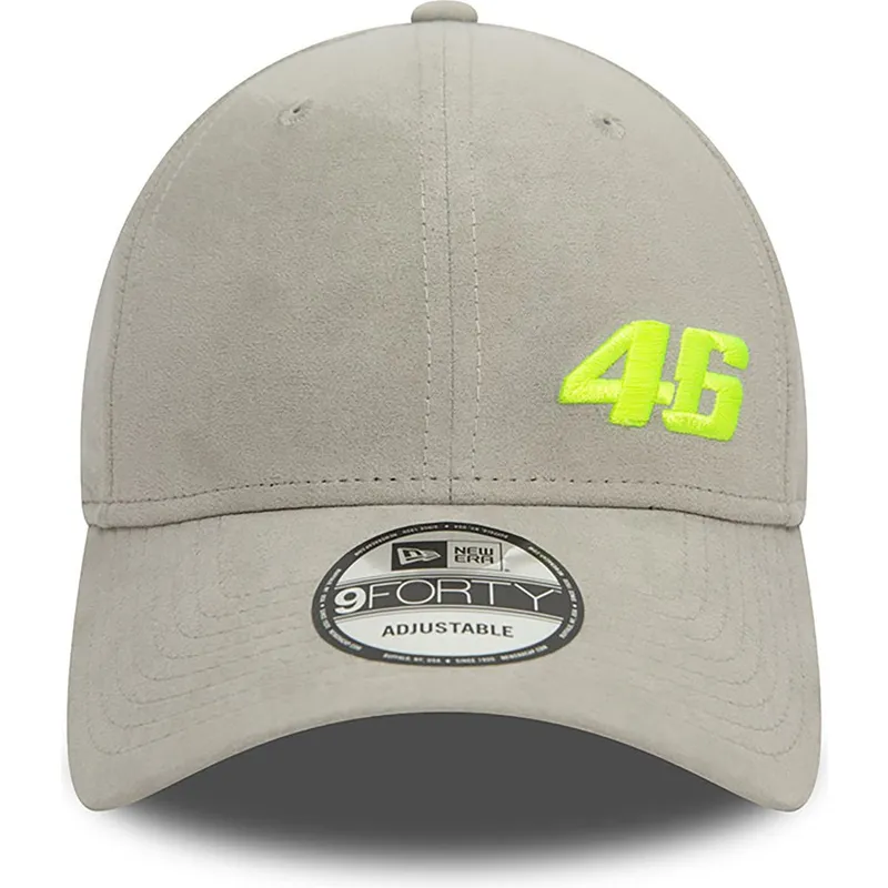 gra-justerbar-curved-cap-9forty-suede-valentino-rossi-vr46-motogp-fra-new-era
