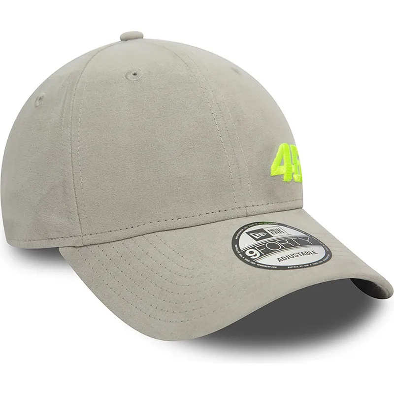gra-justerbar-curved-cap-9forty-suede-valentino-rossi-vr46-motogp-fra-new-era