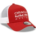 rod-og-hvid-trucker-kasket-a-frame-seasonal-fra-red-bull-racing-formula-1-af-new-era