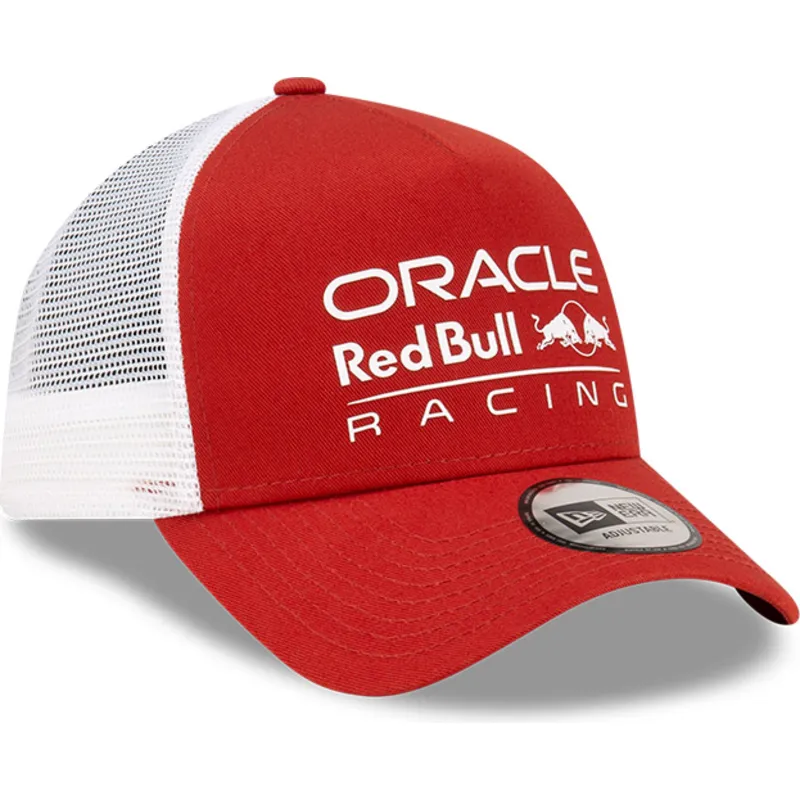 rod-og-hvid-trucker-kasket-a-frame-seasonal-fra-red-bull-racing-formula-1-fra-new-era