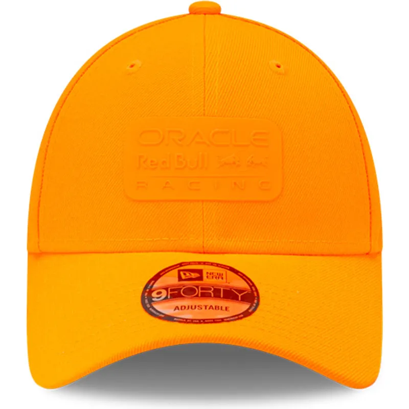 justerbar-orange-buet-kasket-9forty-neon-fra-red-bull-racing-formula-1-fra-new-era
