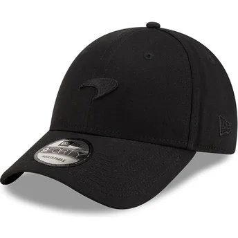 New Era Bukket Brim Sort Logo 9FORTY Sæsonbestemt McLaren Racing Formel 1 Sort Justerbar Kasket