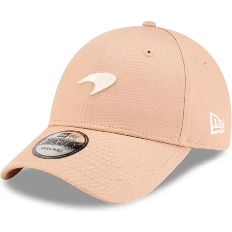 kasketter-buet-beige-justerbar-rem-9forty-seasonal-fra-mclaren-racing-formula-1-af-new-era