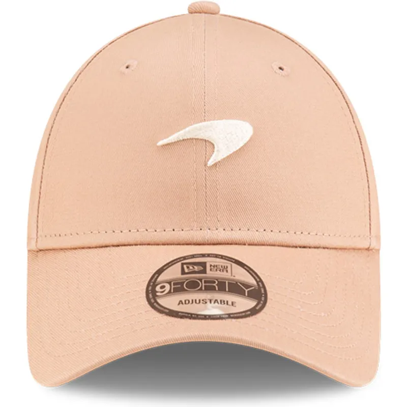 kasketter-buet-beige-justerbar-rem-9forty-seasonal-fra-mclaren-racing-formula-1-af-new-era