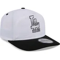 los-angeles-dodgers-mlb-new-era-hvid-og-sort-snapback-golfer-kasket-med-kromlogo
