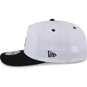 new-era-curved-brim-golfer-chrome-logo-los-angeles-dodgers-mlb-white-and-black-snapback-cap