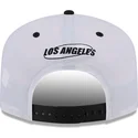 hvid-og-sort-buet-kasket-snapback-golfer-chrome-logo-fra-los-angeles-dodgers-mlb-fra-new-era