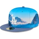 los-angeles-dodgers-mlb-new-era-59fifty-fotorealistisk-bla-flad-kasket