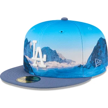 New Era Flad skygge 59FIFTY Photoreal Los Angeles Dodgers MLB Blå Tilpasset Kasket